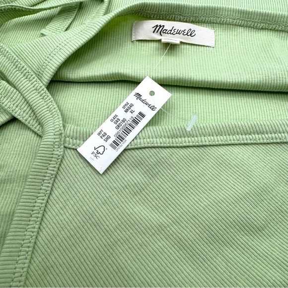 Madewell Women's Honey Dew Supima Rib Halter Tank Top Size XL‎ - Picture 3 of 8